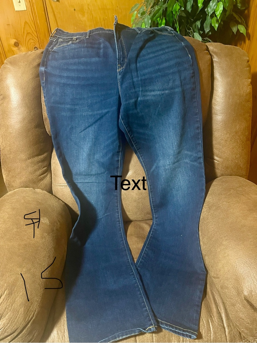 Old Navy Navy Blue Boot-Cut Jeans